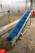 2008 Kronen S/S Portable Incline Belt Conveyor Model: TB S/N: 329, 116