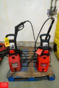 Clean Force Electric Pressure Washers Model: CF1400, 1400 PSI, 1.4 GPM, 120V, 1PH. Rigging Fee: $