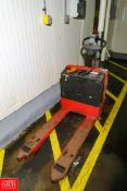 Raymond 24V Electric Pallet Jack Model: 102T-F45L S/N: 102-15-35011, 4500 Lb. Capacity, with
