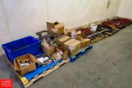 Pallets of Sanitation Supplies to Include (1) ZEP Sanitizer & Degreaser Proportioner, (1) Chem