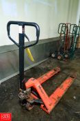 Mighty Lift Pallet Jack Model: NL55-2-GOV, 5,500 Lb. Capacity. Rigging Fee: $ 25.00