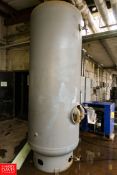 Manchester Tank 560 Gallon Vertical Air Receiving Tank 1,500 Ab. Capacity. Rigging Fee: $ 250.00
