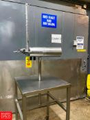 2013 Tipper Tie Signature Series Clipper Model: SZ4135L SN: T1118358, Mounted on Portable S/S Table.