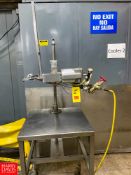 Tipper Tie Signature Series Model: SZ4135L, Mounted on Portable S/S Table. Rigging Fee: $150