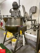 Groen 100 Gallon S/S Jacketed Tilting Kettle Model: MW/DTA-100-100 with Vertical Agitation. Rigging