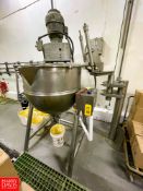 Groen 100 Gallon S/S Jacketed Tilting Kettle Model MW/FT-TA-100-100. NO AGITATION