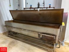 10' S/S Jet Spray COP Wash Trough, with Pump and Lid Rigging Fee: $ 600