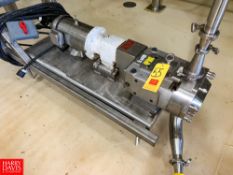 Ampco Positive Displacement Pump, with S/S Clad 3/5 HP Motor, Mounted On S/S Base Rigging Fee: $