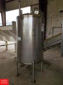 2015 A&B Process Systems 300 Gallon S/S Dome-Top 316L S/S Tank, Model JXT-401, S/N 1506290601