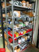 NEW Spirax Pump Parts, with Couplings, Seals, and (1) Section Steel Shelving Rigging Fee: $ 100