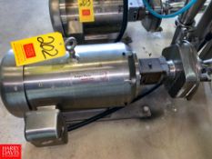 Ampco Centrifugal Pump, with Baldor S/S Clad 20 HP 3,525 RPM Motor, 2.5