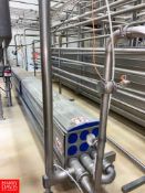Tetra Pak Spiraflo 3-Pass Tubular Heat Exchanger, with Hot Water Set, Valves, 52 GPM Pump and 2