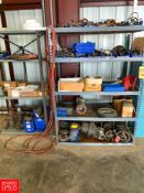 Pipe Fittings, Traps, and Flanges, with (2) Shelfs Rigging Fee: $ 100