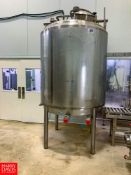 2016 A&B Process Systems 750Gallon Dome-Top Dish-Bottom 316L S/S Tank with Vertical Agitation and