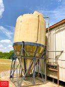 6,850 Gallon Poly Processing Gallon Cone-Bottom Tank, with Pump Rigging Fee: $ 650