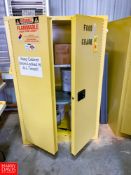 Securall Flammable Storage Cabinets, with Sprays And Lubes Rigging Fee: $ 100