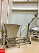 S/S Hopper, with Inclined Screw Conveyor Rigging Fee: $ 750