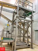 Spiroflow Systems S/S Scale Bulk Bag Filler, with S/S Platform, Cyclone, and Controls, Job # 1501001