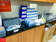 Test Kits, and Glassware, with Beakers, and Flasks Rigging Fee: $ 100