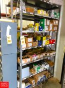 NEW Hubbell Outlets, Condulets, Filters, and Solenoids, With (2) Sections Steel Shelving Rigging
