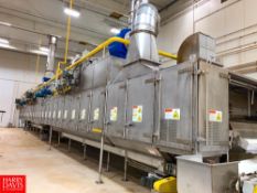 Buhler S/S Five-Zone Single-Pass Dryer, with Siemens Controls, and Spare Parts Rigging Fee: $ Call