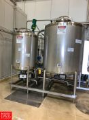 2015 A& B Process Systems Citric Acid Skid-Mounted Hold and Dosing System, with 600 and 250 Gallon