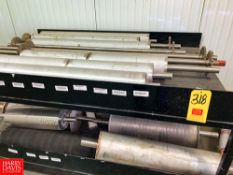 NEW (25+) S/S Belt Conveyor Rolls, and Shafts, Up To 48