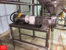 2015 Ampco Positive Displacement Pump with S/S Clad 10 HP Motor, Mounted On S/S Base Rigging