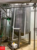 2017 Savery 2,500 Gallon Dome-Top Cone-Bottom Jacketed S/S Tank with Vertical Scrape-Surface