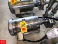 Ampco Centrifugal Pump, with Baldor S/S Clad 10 HP 3,500 RPM Motor, 2.5