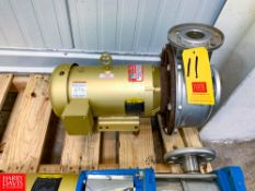 NEW Goulds Centrifugal Pump with 5 HP 1,750 RPM Motor Rigging Fee: $ 50