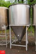 Anderson Chemical S/S Tank with Conical Bottom Approx. 500 Gallon Capacity Rigging Fee: $400