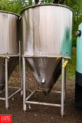 Anderson Chemical S/S Tank with Conical Bottom Approx. 500 Gallon Capacity Rigging Fee: $400
