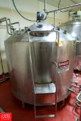 Walker 800 Gallon S/S Batch Processor Tank with Vertical Agitation Model: PZ-PV S/N: 272 Rigging