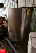 S/S CIP Tank Approx. 200 Gallon Capacity Rigging Fee: $100