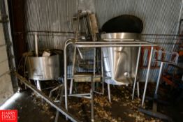 Remaining Contents of Farm Storage Shed to Include S/S Tanks, Hi-Jacker Portable Stair Case, S/S