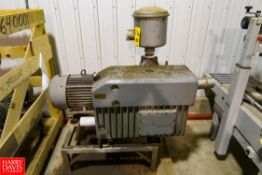 Busch Vacuum Pump With 20 HP Rigging Fee: $250