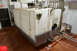 S/S Rectangle Tank, Approx. 2,000 Gallon Capacity, (Whey Cream Tank) Rigging Fee: $1500