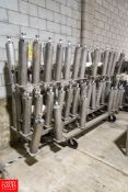 90-Station A-Frame Mold Rack with (65) 12 Lb. Round Provolone Molds Rigging Fee: $300