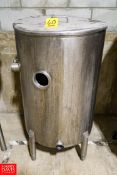 S/S Tank Approx. 60 Gallon Capacity Rigging Fee: $100