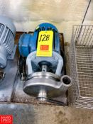 Tri Clover Centrifugal Pump, with 5 HP 3,505 RPM Motor and 2