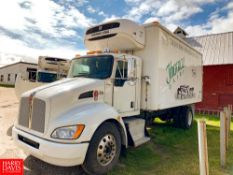 2012 Kenworth 18' Refrigerated Ice Cream Delivery Truck: Model T370, 33,000 GVWR, Paccar PX-8-270