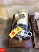 Tri Clover Centrifugal Pump with Dayton 2 HP 1,750 RPM Motor and 2