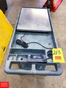 S/S Digital Scale Mounted On Cart, Located in:Rutland Rigging Fee: $ 25