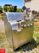 Cherry Burrell S/S Homogenizer Model: SS-1800-VBR : SN 280402, 2,300 PSI, with 40 HP Motor,