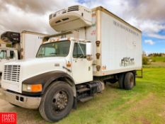 2000 International 18' Refrigerated Delivery Truck Model: 4700, 25,500 GVWR, with DT466E Diesel,