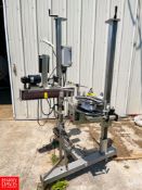 Lord Label System System Pressure Sensitive Labeler, Mounted on Portable Base Rigging Fee: $100,
