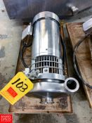 WCB Type C 216 S/S Centrifugal Pump with 1 / .75 HP 1,750 / 1,450 RPM S/S Clad Motor and 2