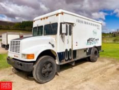 1992 International 12' Refrigerated Retail Delivery Truck Model: 3800,26,000 GVWR, DT360 Diesel,