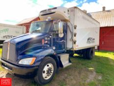 2012 Kenworth 18' Refrigerated Delivery Truck Model: T-270, 26,000 GVWR, with Paccar PX-8-300